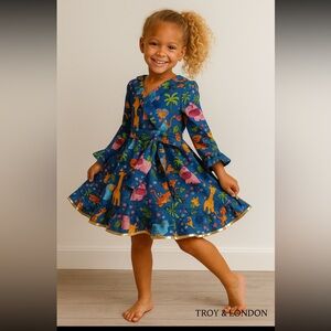 Colorful Animal Print Dress